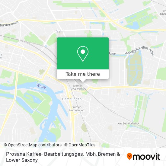 Карта Prosana Kaffee- Bearbeitungsges. Mbh