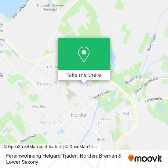 Fereinwohnung Helgard Tjaden, Norden map