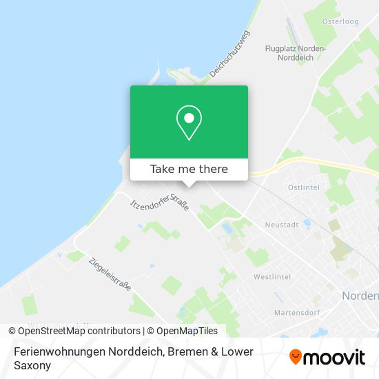 Ferienwohnungen Norddeich map