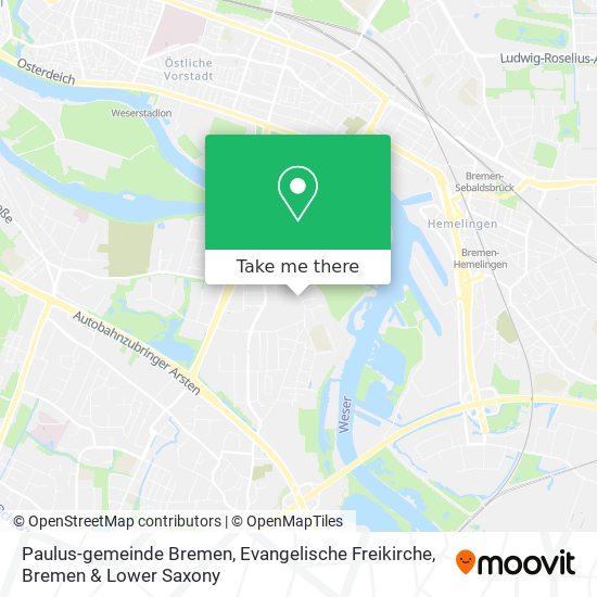 Paulus-gemeinde Bremen, Evangelische Freikirche map
