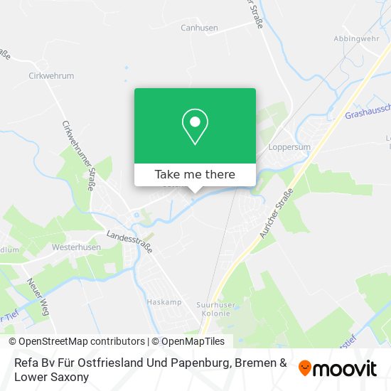 Refa Bv Für Ostfriesland Und Papenburg map
