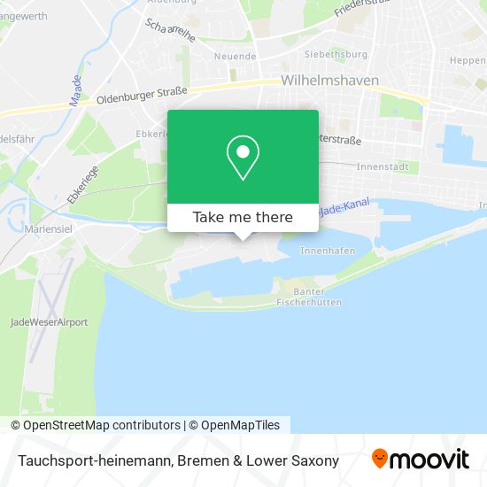 Tauchsport-heinemann map