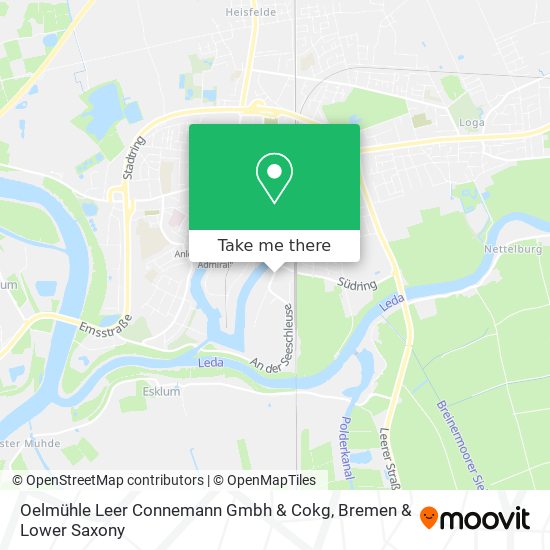 Oelmühle Leer Connemann Gmbh & Cokg map