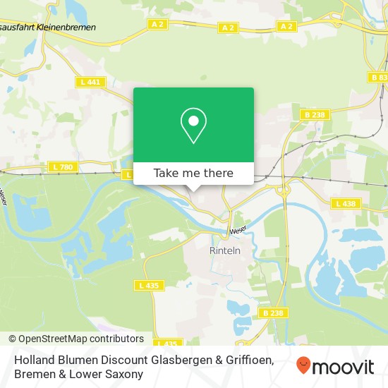 Holland Blumen Discount Glasbergen & Griffioen map