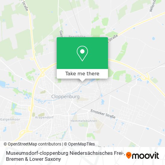 Museumsdorf-cloppenburg Niedersächsisches Frei- map