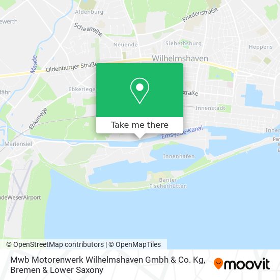 Mwb Motorenwerk Wilhelmshaven Gmbh & Co. Kg map