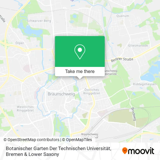Карта Botanischer Garten Der Technischen Universität