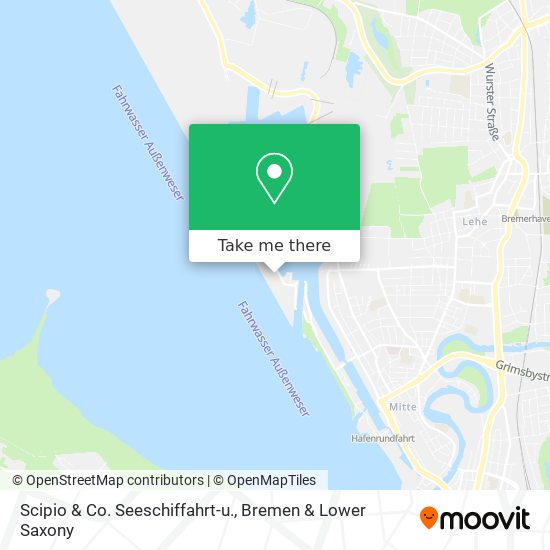 Scipio & Co. Seeschiffahrt-u. map