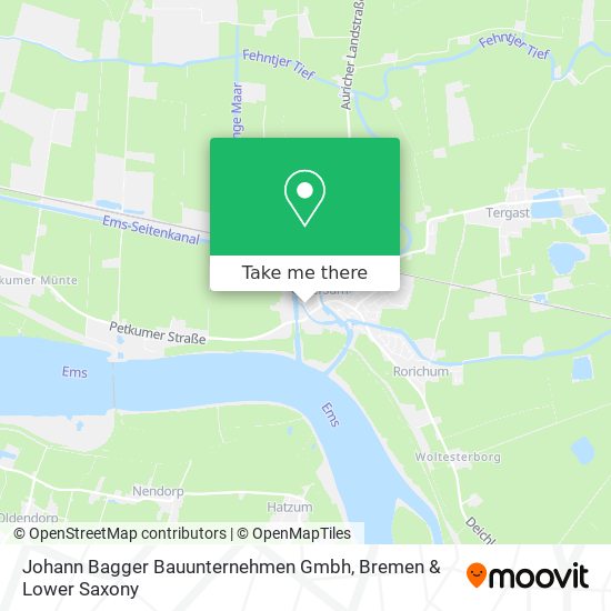 Карта Johann Bagger Bauunternehmen Gmbh