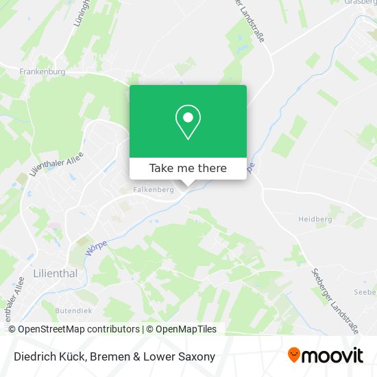 Diedrich Kück map