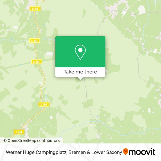 Werner Huge Campingplatz map
