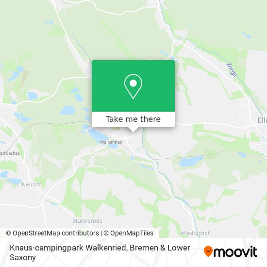 Knaus-campingpark Walkenried map