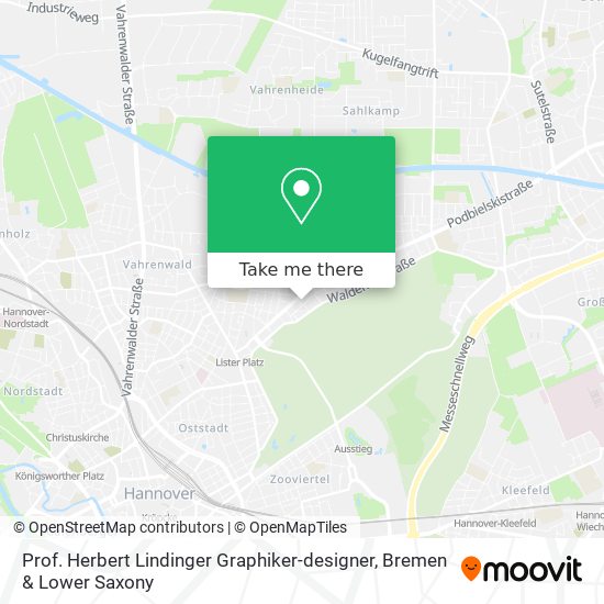 Prof. Herbert Lindinger Graphiker-designer map