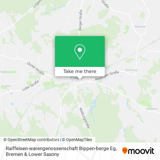 Карта Raiffeisen-warengenossenschaft Bippen-berge Eg