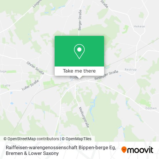 Raiffeisen-warengenossenschaft Bippen-berge Eg map