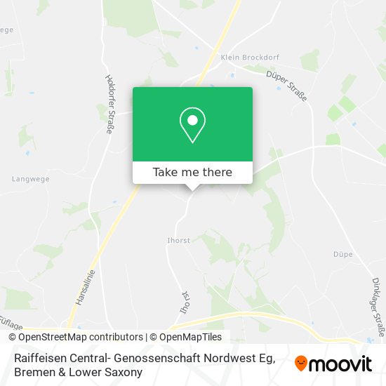 Raiffeisen Central- Genossenschaft Nordwest Eg map