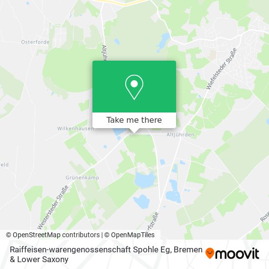 Raiffeisen-warengenossenschaft Spohle Eg map