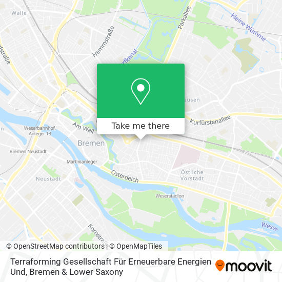 Карта Terraforming Gesellschaft Für Erneuerbare Energien Und