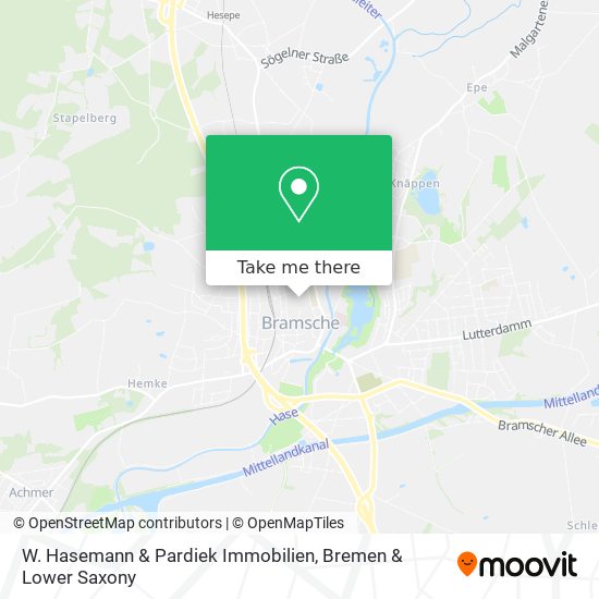 W. Hasemann & Pardiek Immobilien map