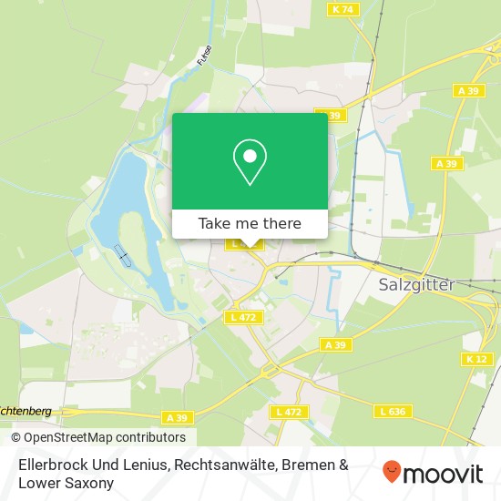 Карта Ellerbrock Und Lenius, Rechtsanwälte