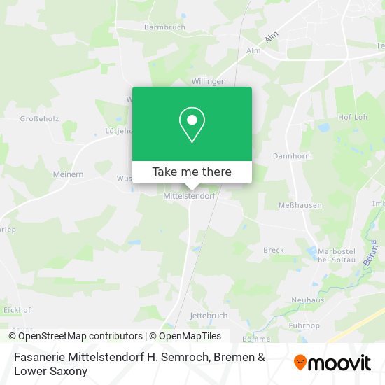 Fasanerie Mittelstendorf H. Semroch map