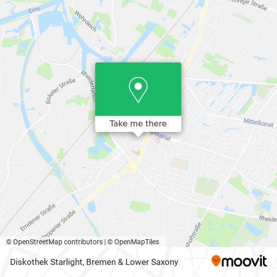 Diskothek Starlight map