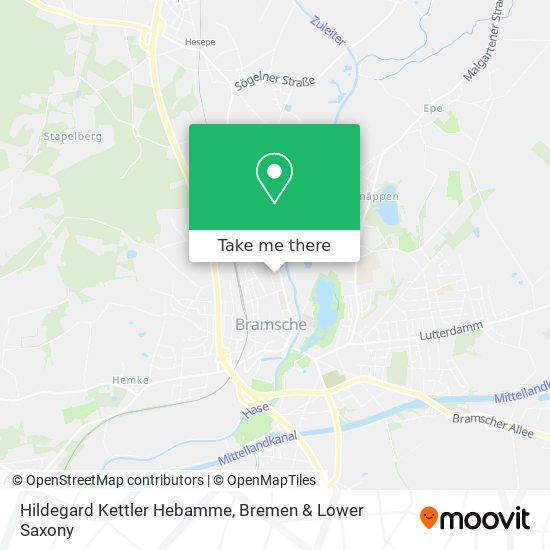 Hildegard Kettler Hebamme map