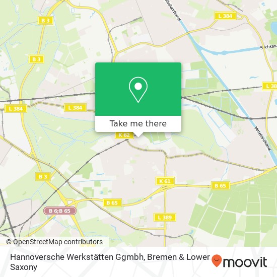 Карта Hannoversche Werkstätten Ggmbh