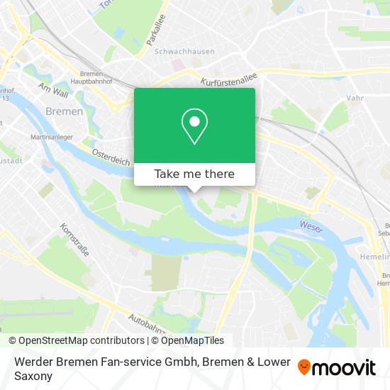 Werder Bremen Fan-service Gmbh map
