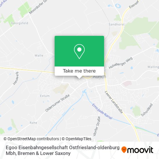 Egoo Eisenbahngesellschaft Ostfriesland-oldenburg Mbh map