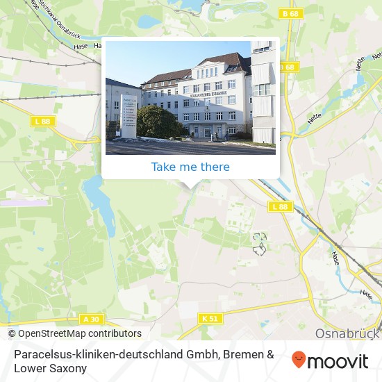 Paracelsus-kliniken-deutschland Gmbh map