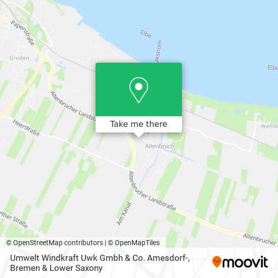 Umwelt Windkraft Uwk Gmbh & Co. Amesdorf- map