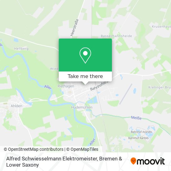 Alfred Schwiesselmann Elektromeister map