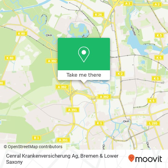 Cenral Krankenversicherung Ag map