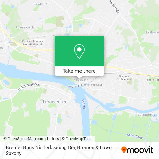 Bremer Bank Niederlassung Der map
