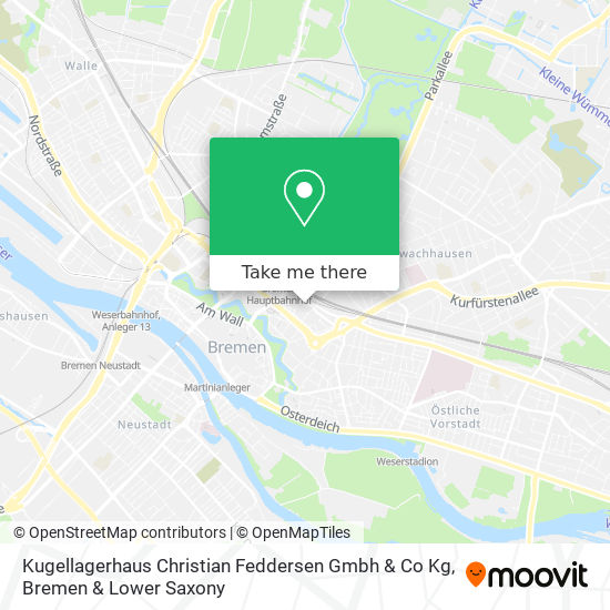 Карта Kugellagerhaus Christian Feddersen Gmbh & Co Kg