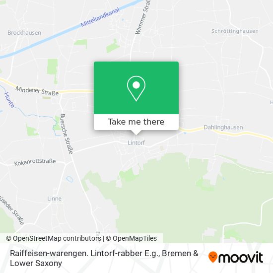 Raiffeisen-warengen. Lintorf-rabber E.g. map