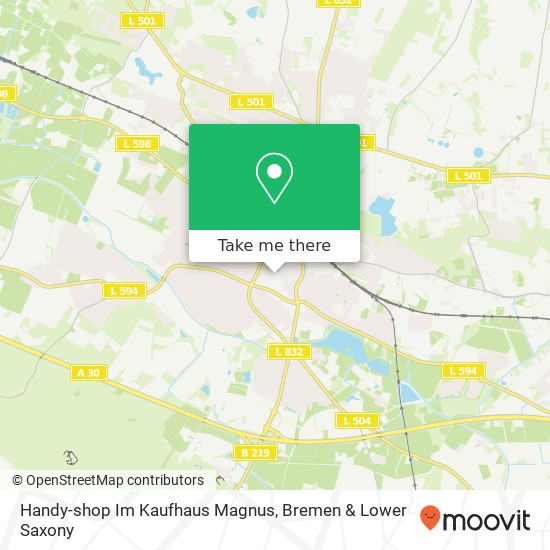 Карта Handy-shop Im Kaufhaus Magnus