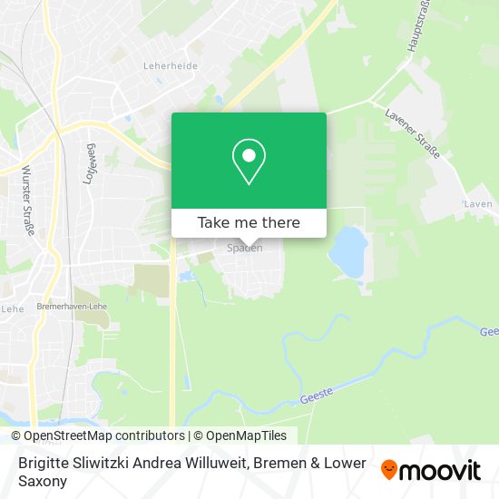Brigitte Sliwitzki Andrea Willuweit map