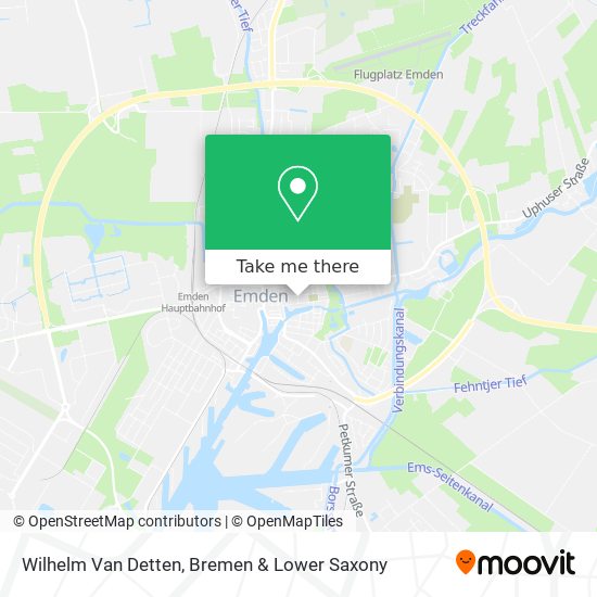 Wilhelm Van Detten map