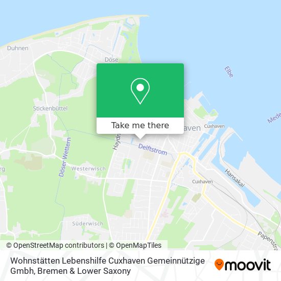 Карта Wohnstätten Lebenshilfe Cuxhaven Gemeinnützige Gmbh