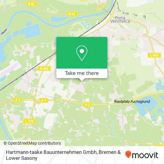 Hartmann-taake Bauunternehmen Gmbh map