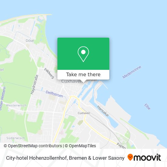 City-hotel Hohenzollernhof map
