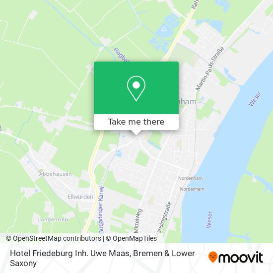 Hotel Friedeburg Inh. Uwe Maas map