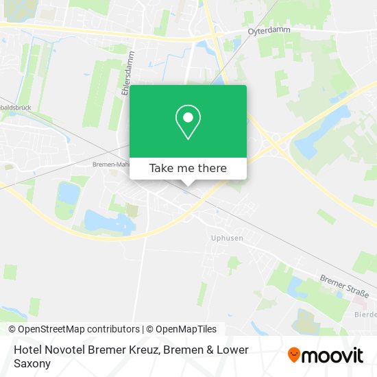 Hotel Novotel Bremer Kreuz map