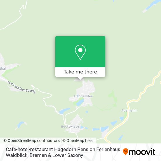 Cafe-hotel-restaurant Hagedorn Pension Ferienhaus Waldblick map