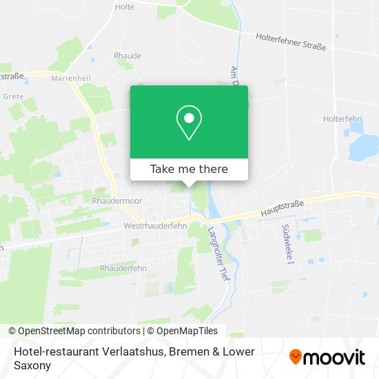 Hotel-restaurant Verlaatshus map