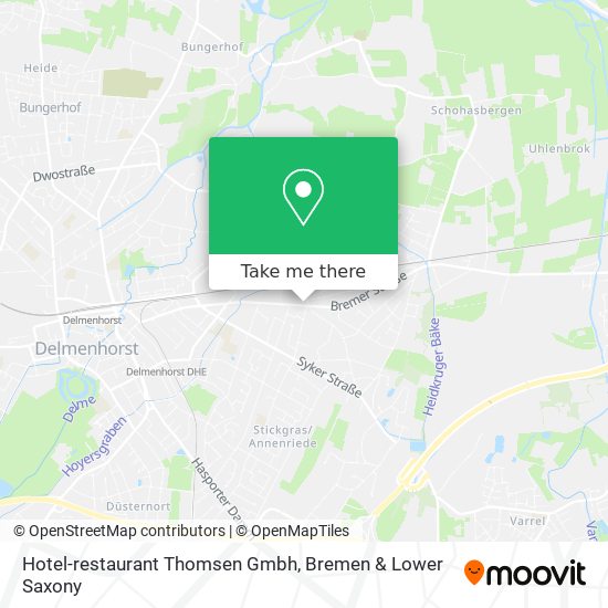 Hotel-restaurant Thomsen Gmbh map