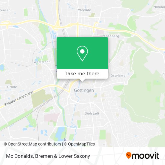 Mc Donalds map