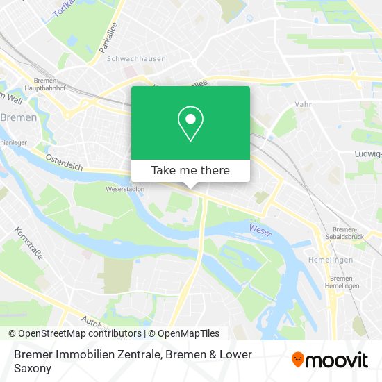 Bremer Immobilien Zentrale map